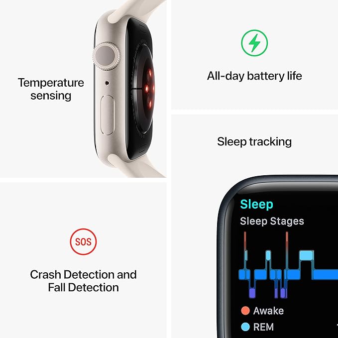 iWatch S- 8 45mm Blue GPS